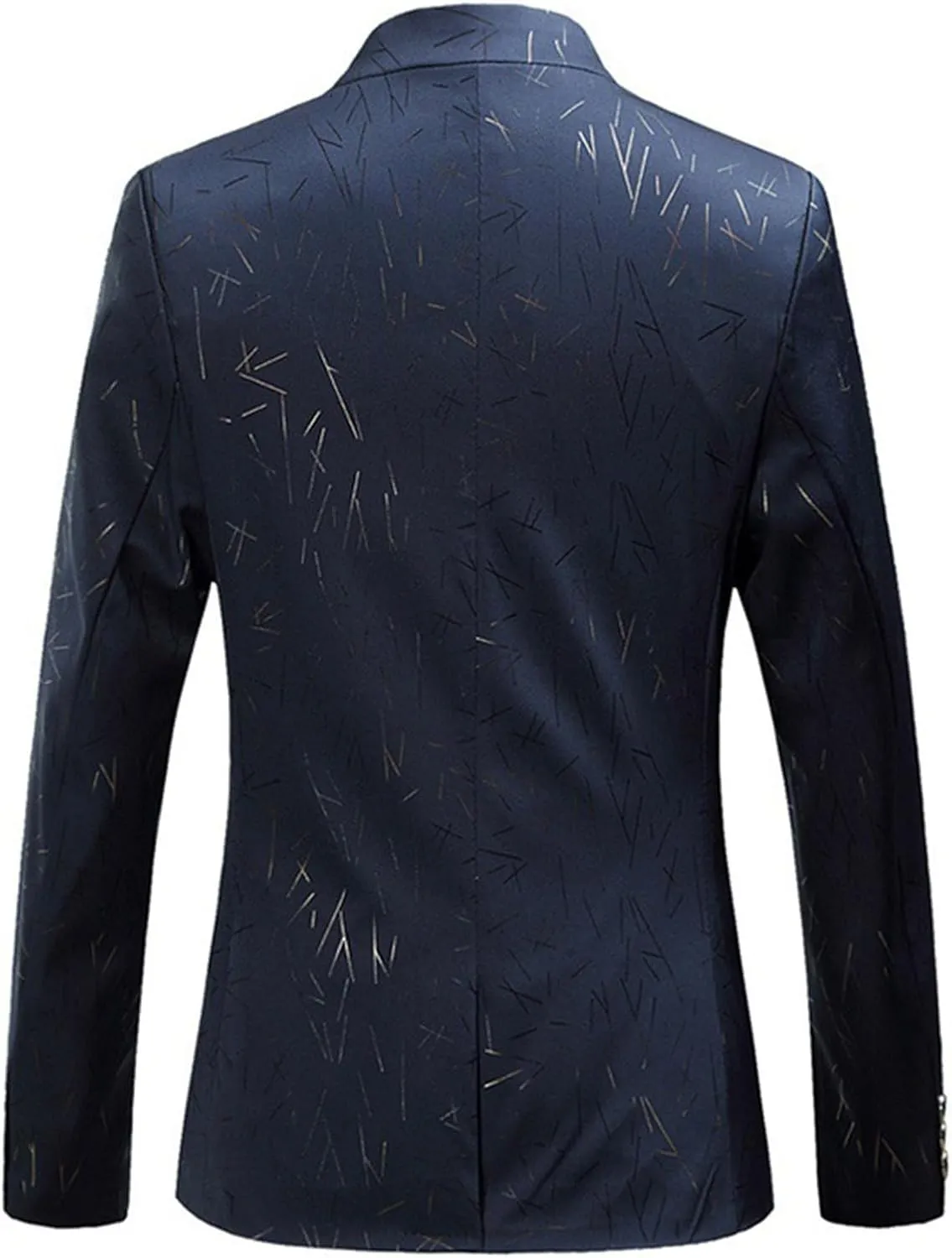 Mens Casual Suit Blazer Jackets Stand Mandarin Collar Lightweight Elegant Sport Coats Slim Fit Daily Business Coats