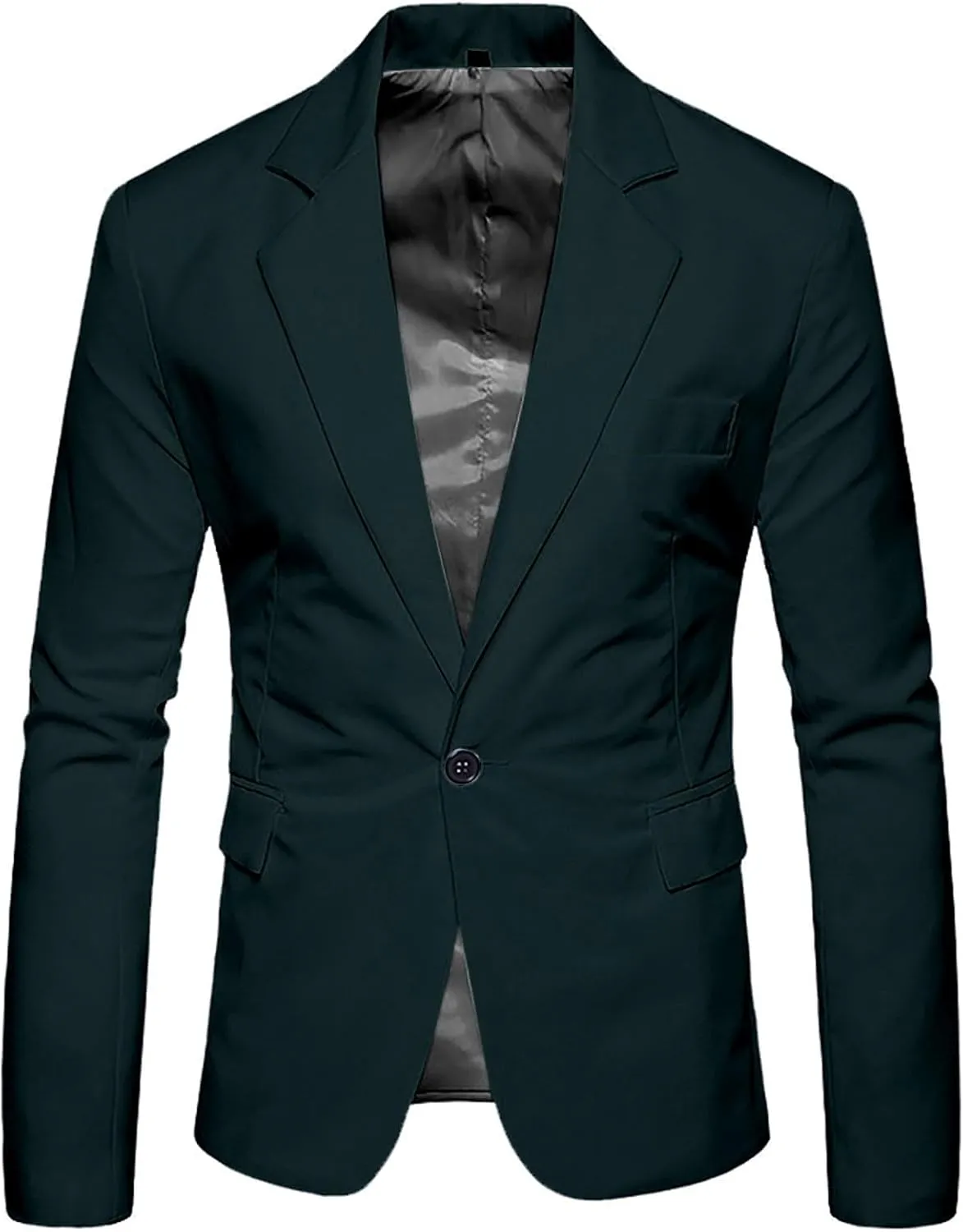Men's Casual Two Button Blazer Breathable Slim Fit Single Breasted Sport Coat Wedding Business Slim Fit Suit Jacket