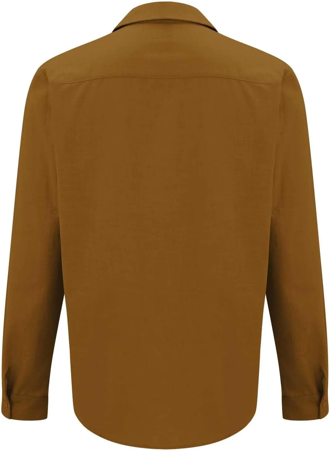 Men's Cotton Linen Shirts Retro Multi-Pockets Lapel Long Sleeve Workwear Breathable Quick Dry Summer Tropical Tops