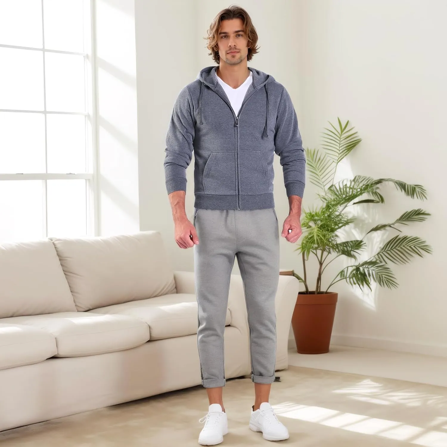 Men's Fashion Hoodies & Sweatshirts Sleeve Fleece Pullover Hooded Hoodies Vintage Sweatshirt Hoodies For Men Zip Up