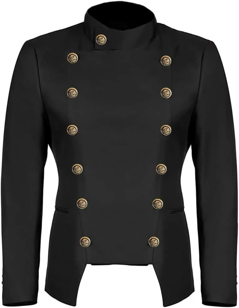 Mens Fashion Suit Jacket Slim Fit Blazers Stage Dress Jackets