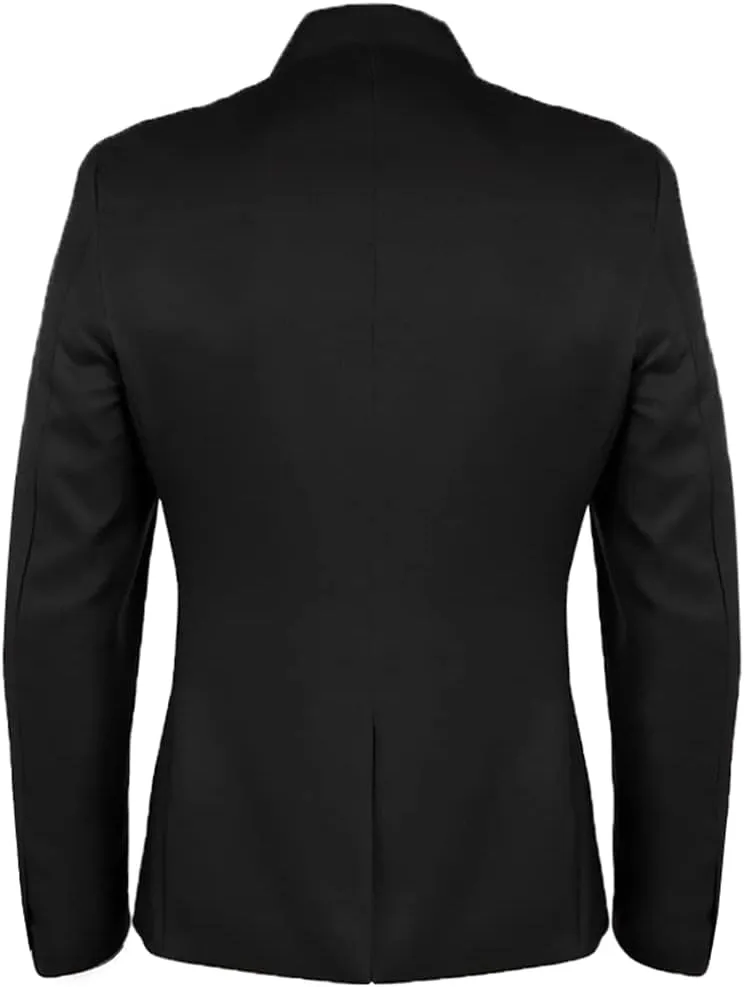 Mens Fashion Suit Jacket Slim Fit Blazers Stage Dress Jackets