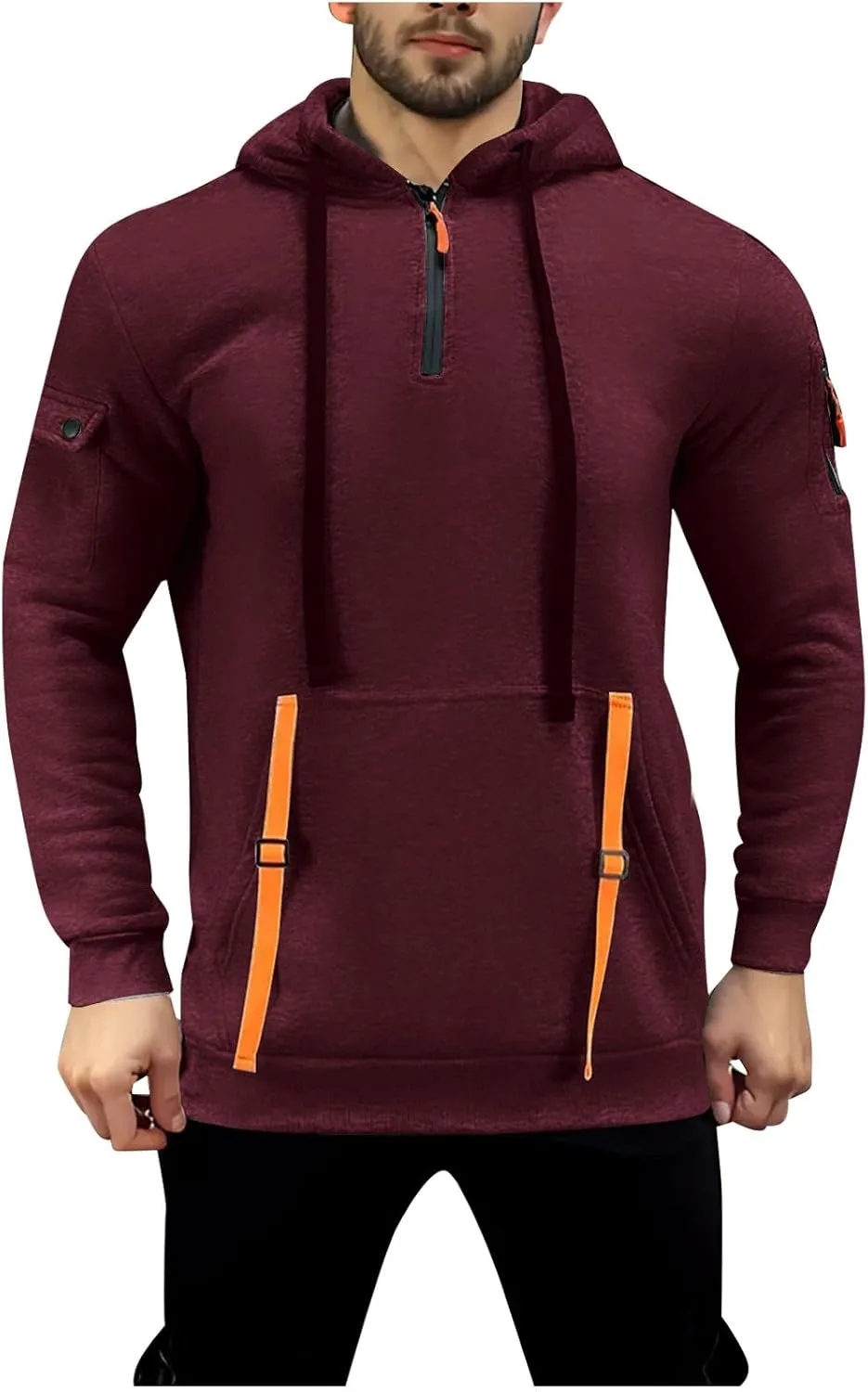 Men's Fashion Zip Up Hoodie with Pockets