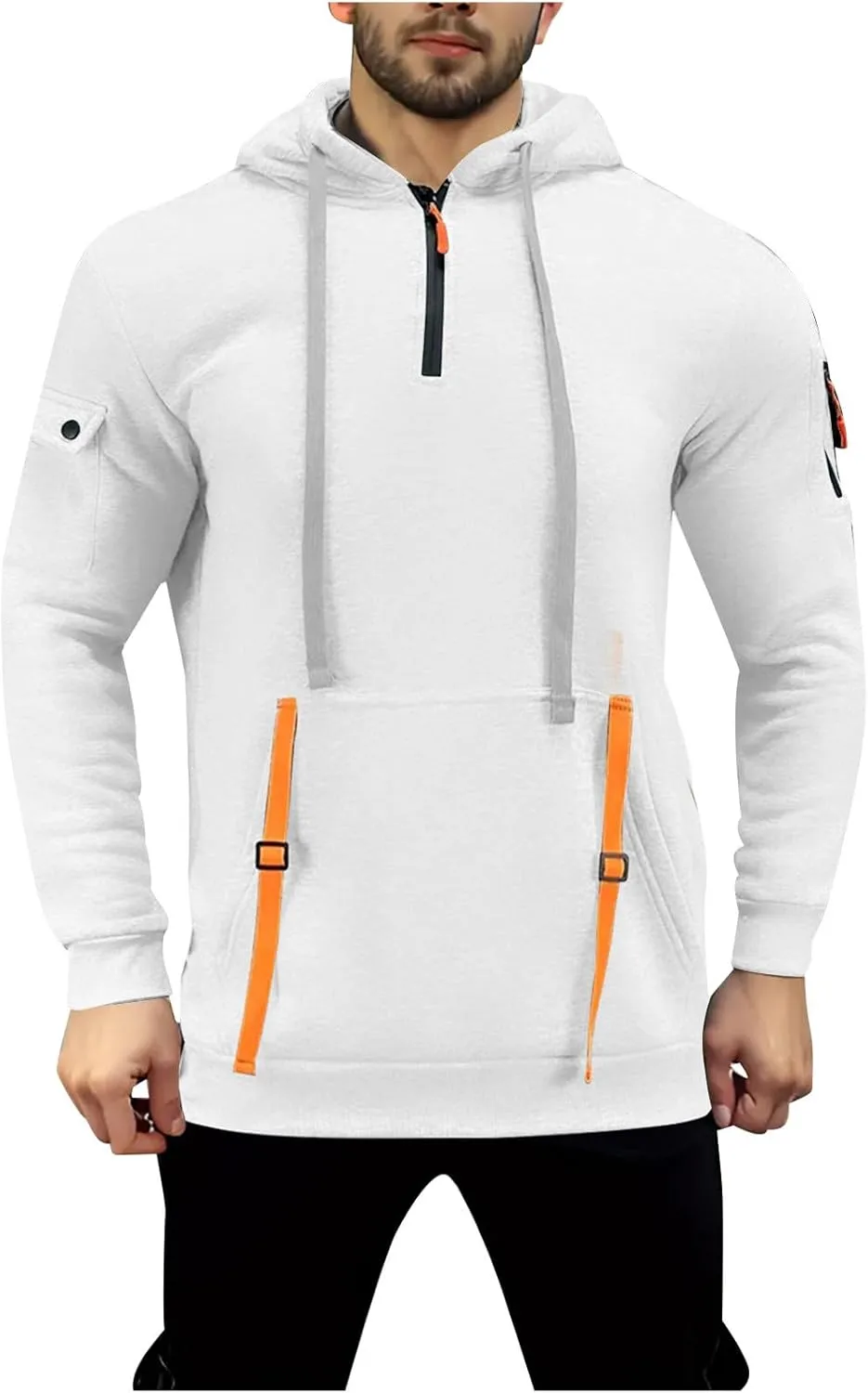Men's Fashion Zip Up Hoodie with Pockets