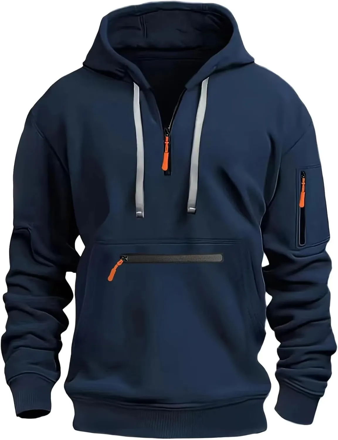 Men's Fashion Zip Up Hoodie with Pockets