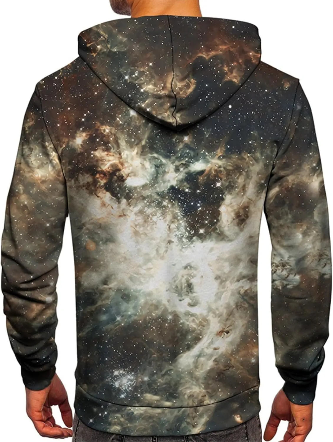 Mens Graphic Hoodies Oversized Lightweight Loose Tie Dye Printed Hooded Casual Fashion Sports Sweatshirt Fleece