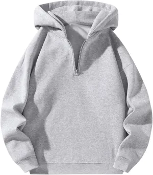 Men's Half Zip Hoodies,Men's Quarter Zip Hoodies,fall hoodies for men,mens hoodies pullover,Zip Up Hoodie.