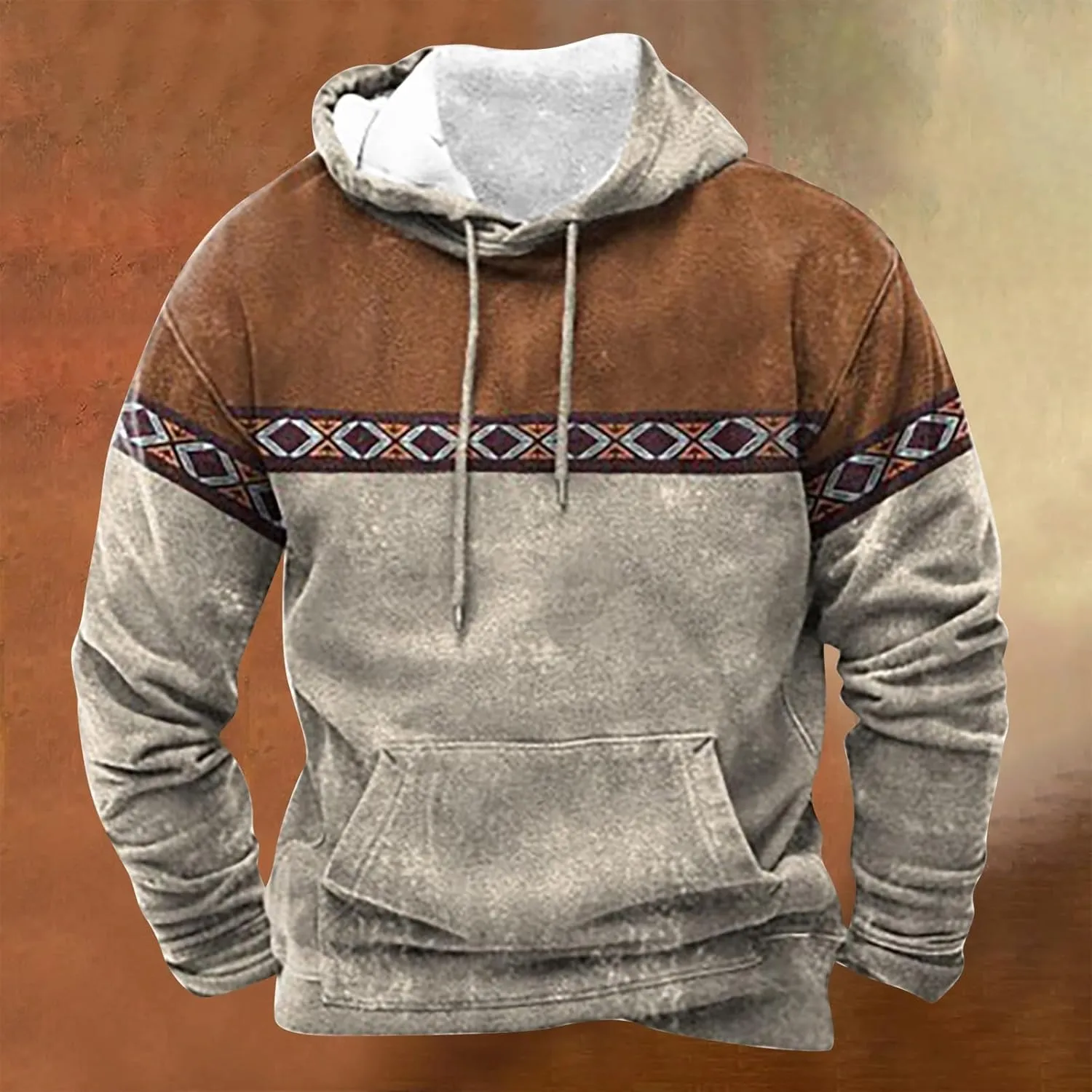 Men's Hooded Sweatshirts Long Sleeve Unisex Hooded Sweater Heart Shaped Printed Zipper With Plush Insulation Hooded