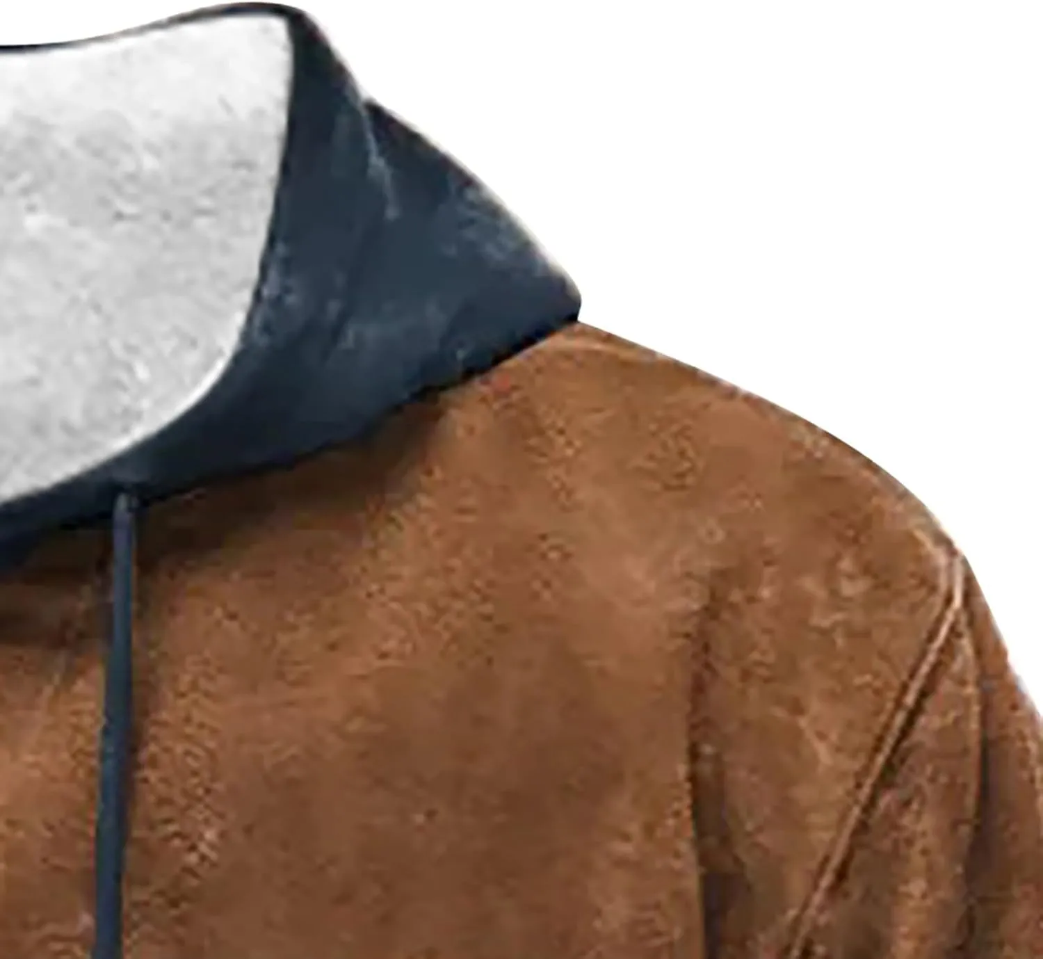Men's Hooded Sweatshirts Long Sleeve Unisex Hooded Sweater Heart Shaped Printed Zipper With Plush Insulation Hooded