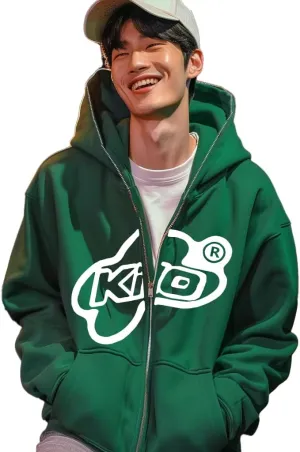 Mens Letter Printed Hoodies Harajuku High Street Hooded Sweatshirts Zip Y2K Graphic hoodies