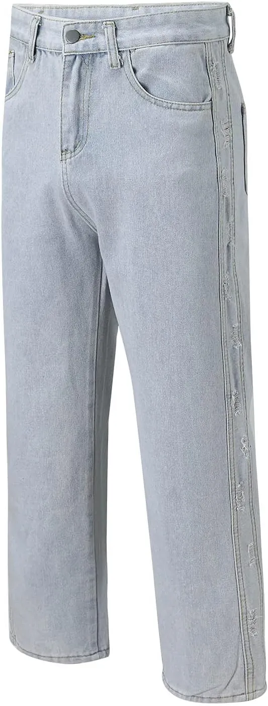 Men's Loose Jeans Workwear Straight Fit Stretch Basic Straight Leg Jean Men's Comfort Fit Jean Men's Premium Fit Loose Jean
