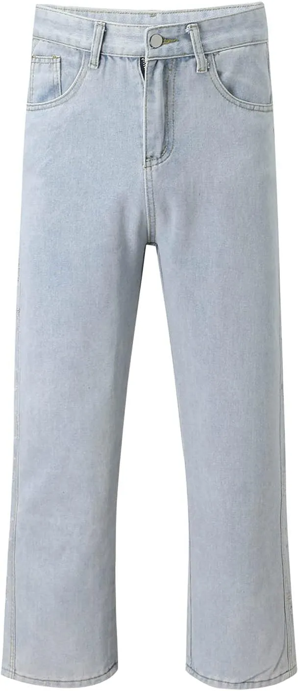 Men's Loose Jeans Workwear Straight Fit Stretch Basic Straight Leg Jean Men's Comfort Fit Jean Men's Premium Fit Loose Jean