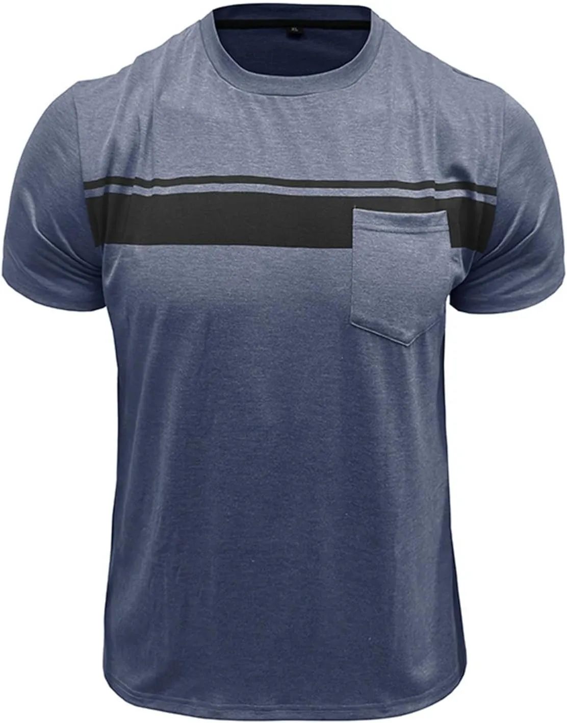 Mens Polo Shirts Quick Dry Short Sleeve Athletic Striped Golf T Shirt Performance Moisture Wicking Casual Collared Tee