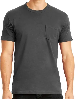 Men's Premium Cotton Jersey Crew Neck Plain & Heather Pocket T-Shirts (Regular - 3XL Sizing)
