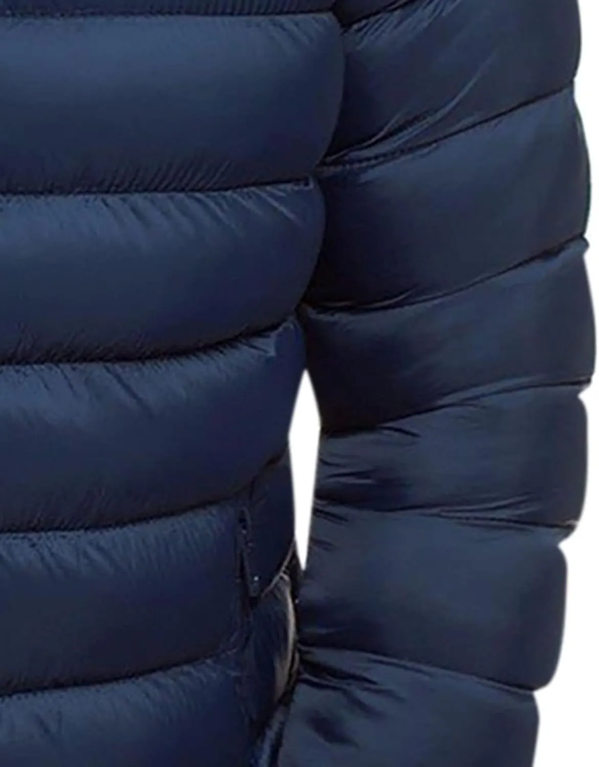 Men's Puffer Jacket Stand Collar Quilted Coat Lightweight Packable Down Jacket Casual Warm Winter Outwear with Pockets