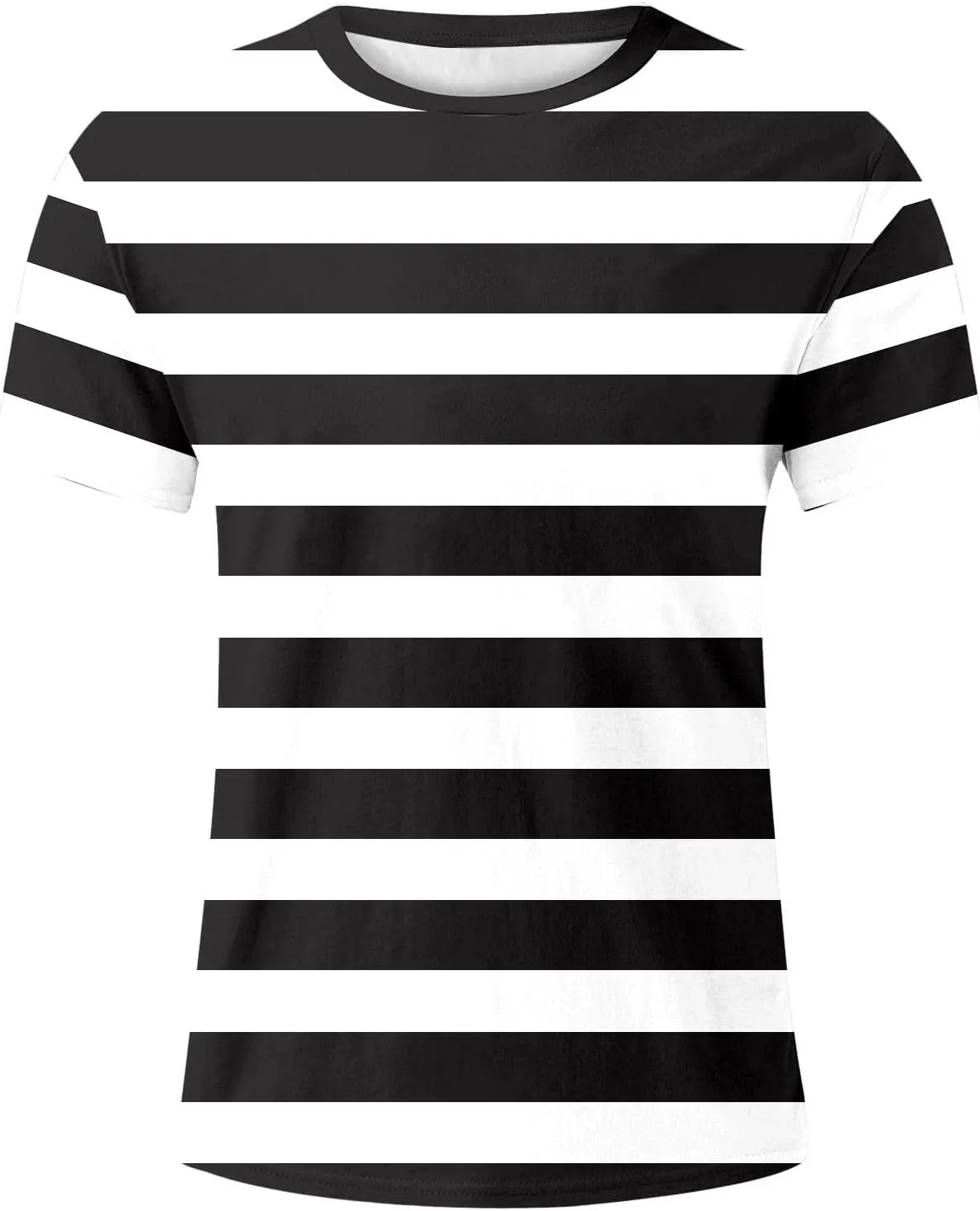 Mens Shirts Short Sleeve T Shirts Striped Casual Fashion Crewneck Basic Shirt Color Block Stretch Summer Beach Tees