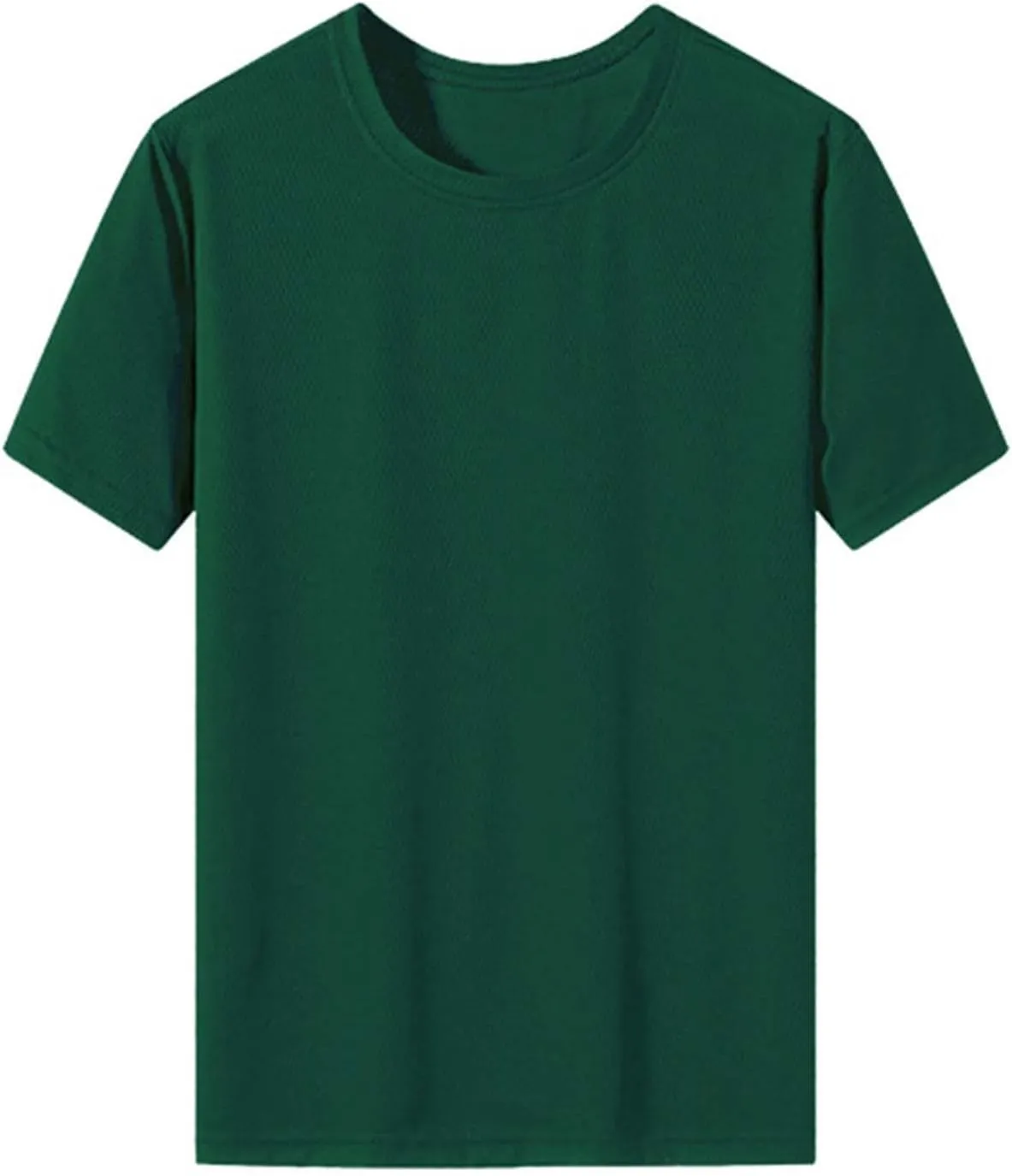 Mens Short Sleeve T-Shirts Casual Solid Color Big and Tall Loose Fit T Shirts Quick Dry Breathable Thin Sweat Shirt