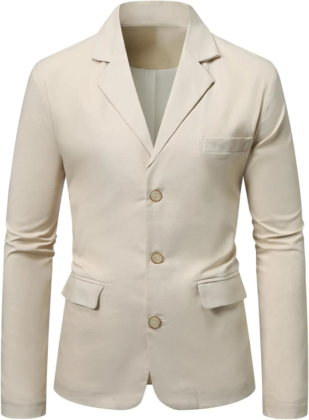 Mens Sport Coats One Button Blazer Lapel Casual Formal Trendy Slim Fit Solid Lightweight Business Party Wedding Suits