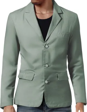 Mens Sport Coats One Button Blazer Lapel Casual Formal Trendy Slim Fit Solid Lightweight Business Party Wedding Suits