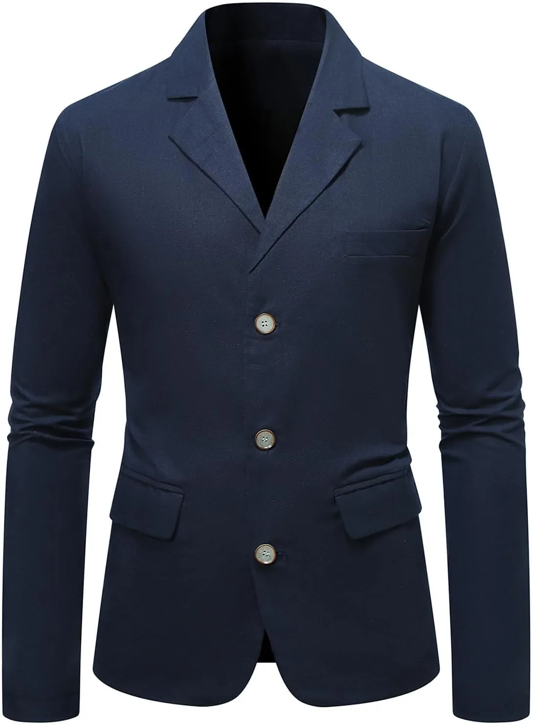 Mens Sport Coats One Button Blazer Lapel Casual Formal Trendy Slim Fit Solid Lightweight Business Party Wedding Suits