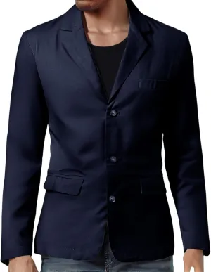 Mens Sport Coats One Button Blazer Lapel Casual Formal Trendy Slim Fit Solid Lightweight Business Party Wedding Suits