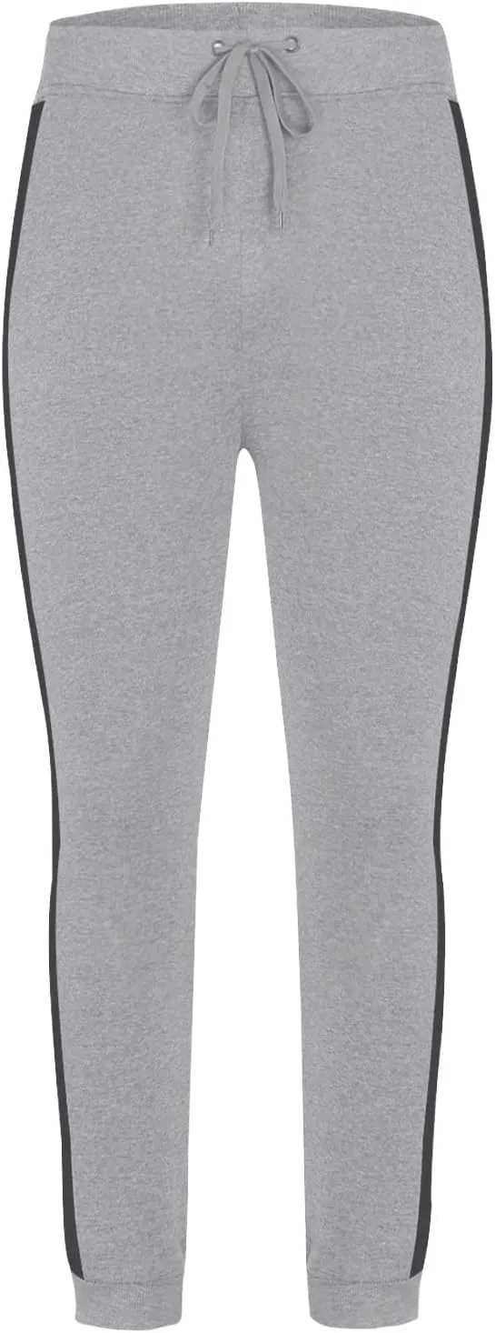 Mens Sweatpants Elastic Bottom Fleece Lined Joggers Drawstring Waistband Athletic Track Pants with Pockets