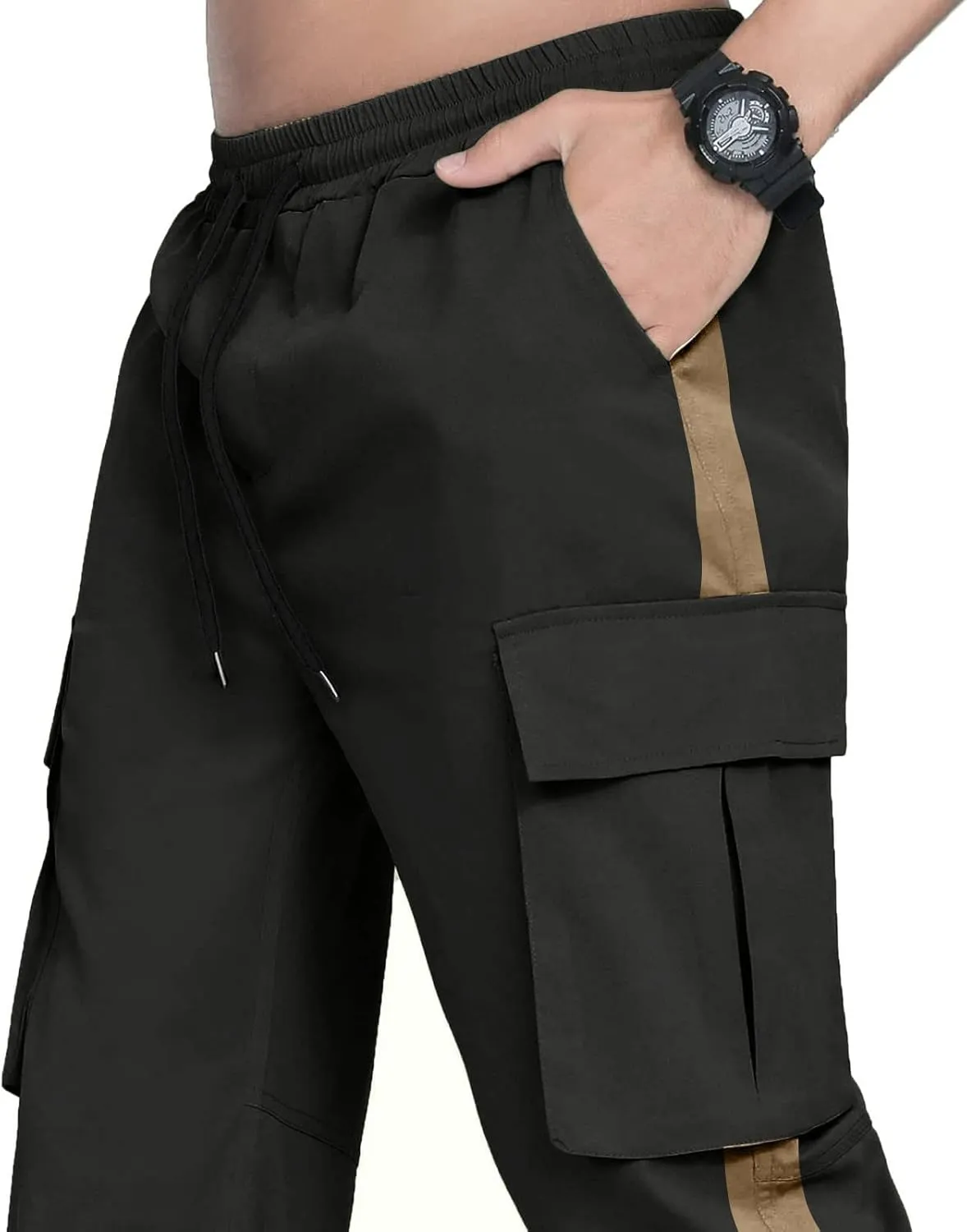 Mens Sweatpants with Pockets Big and Tall Slim Fit Camouflage Pants Cargo Pants for Men Stretch Men's Slim Fit Fleece