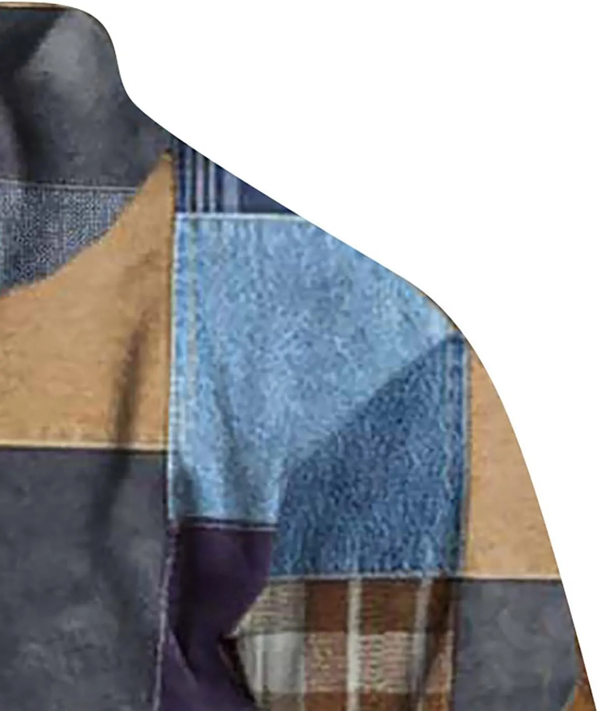 Men's Sweatshirt Loose 3D Printed Stand Collar Button Long Sleeve Hoodie Comfortable Men's Sweatshirt Hoodie Mens