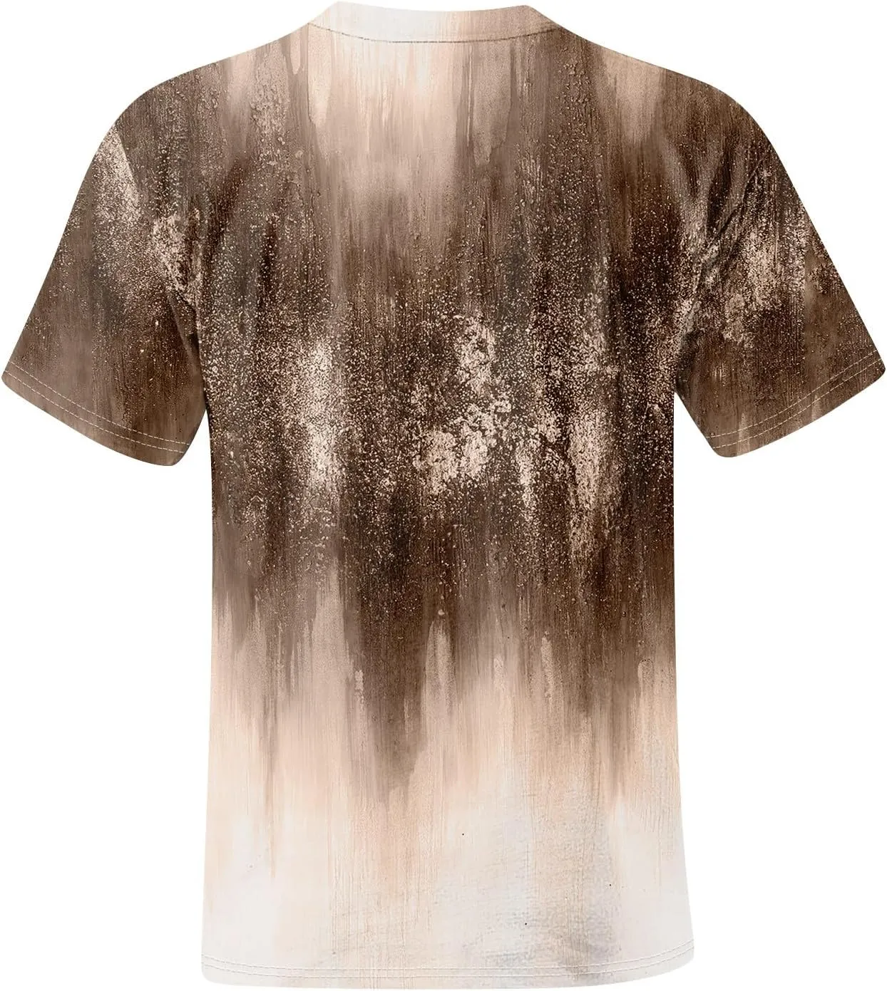 Men's Tie Dye T-Shirt Oversized Gradient Color Short Sleeve T-Shirt Summer Casual Crew Neck Loose Fit Tee Shirts