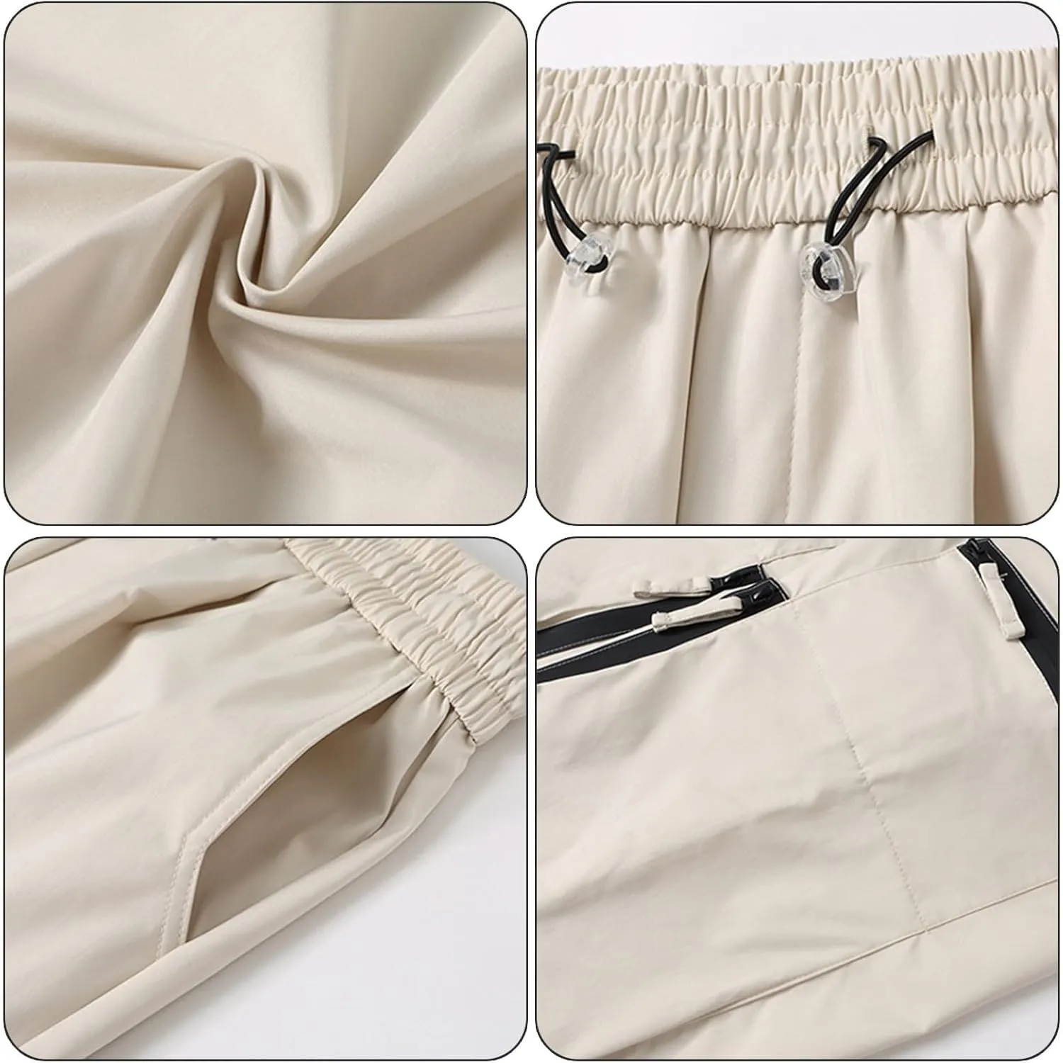 Mens Work Pants Big and Tall Hiking Pants Mens Black Stretchy Work Pants All Terrain Cargo Pants for Men Khaki Pants