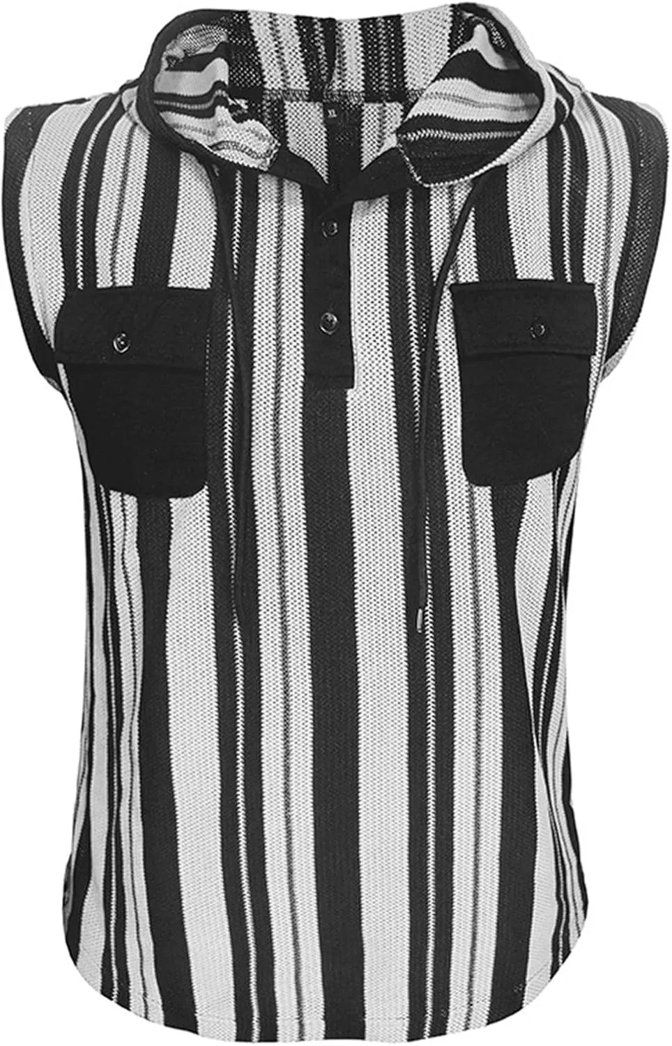 Mens Workout Hoodies Tank Tops Casual Athletic Striped Gym Bodybuilding Muscle Cut Off Shirts Sport Active Tee Tops