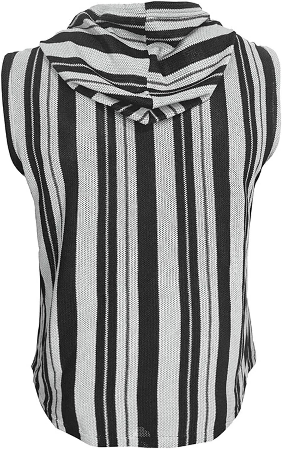 Mens Workout Hoodies Tank Tops Casual Athletic Striped Gym Bodybuilding Muscle Cut Off Shirts Sport Active Tee Tops