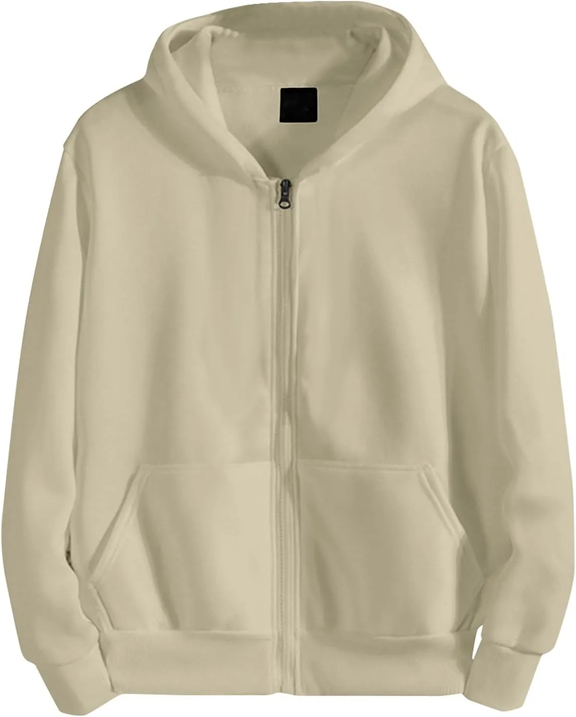 Mens Zip Up Hoodie Casual Drawstring Sweatshirts Pullover Jacket Hoodies