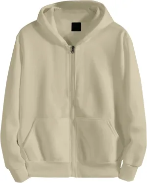 Mens Zip Up Hoodie Casual Drawstring Sweatshirts Pullover Jacket Hoodies