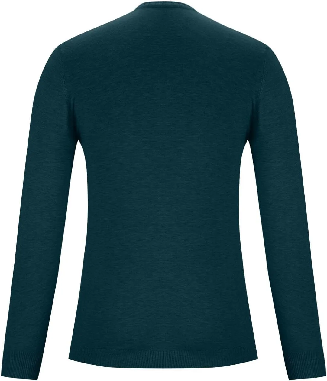 Muscularfit Long Sleeve Shirts for Men with Designs Loose Fit V Neck Knitted Cotton Sweaters Causal Fashion Pullover Top Fall