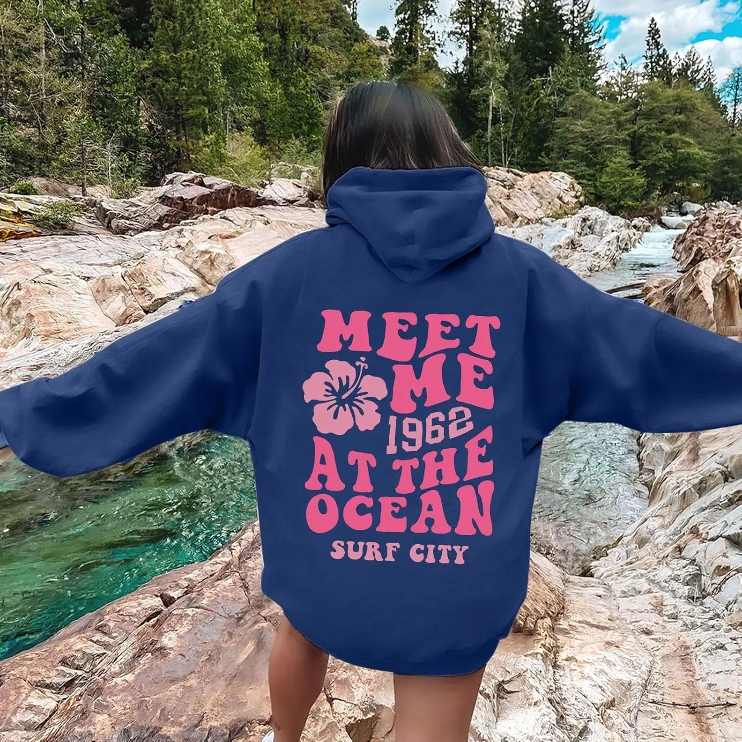 Oversized Sweatshirt For Women,Womens Oversized Letter Print Sweatshirts Casual Long Sleeve Pullover With Pockets