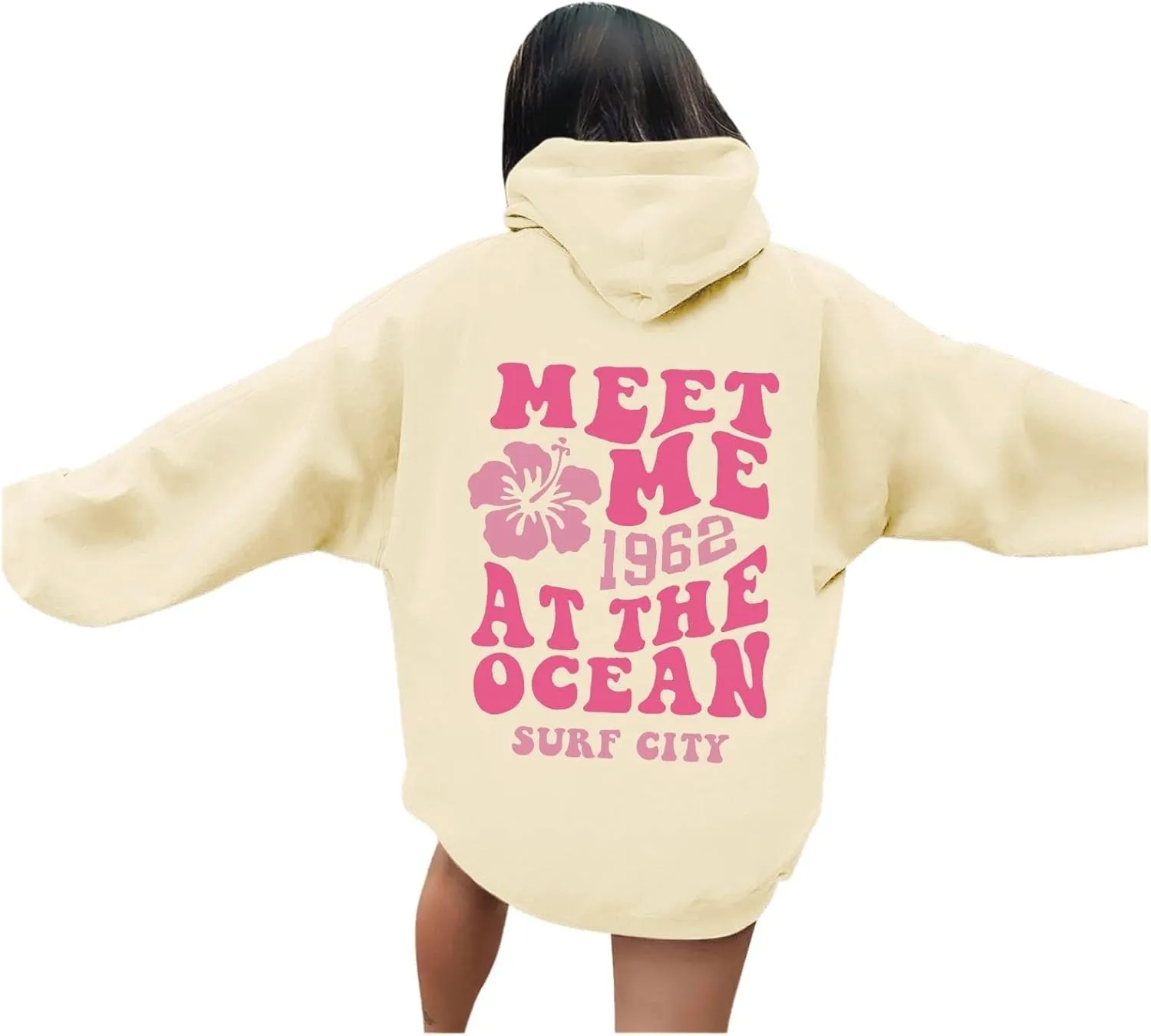 Oversized Sweatshirt For Women,Womens Oversized Letter Print Sweatshirts Casual Long Sleeve Pullover With Pockets