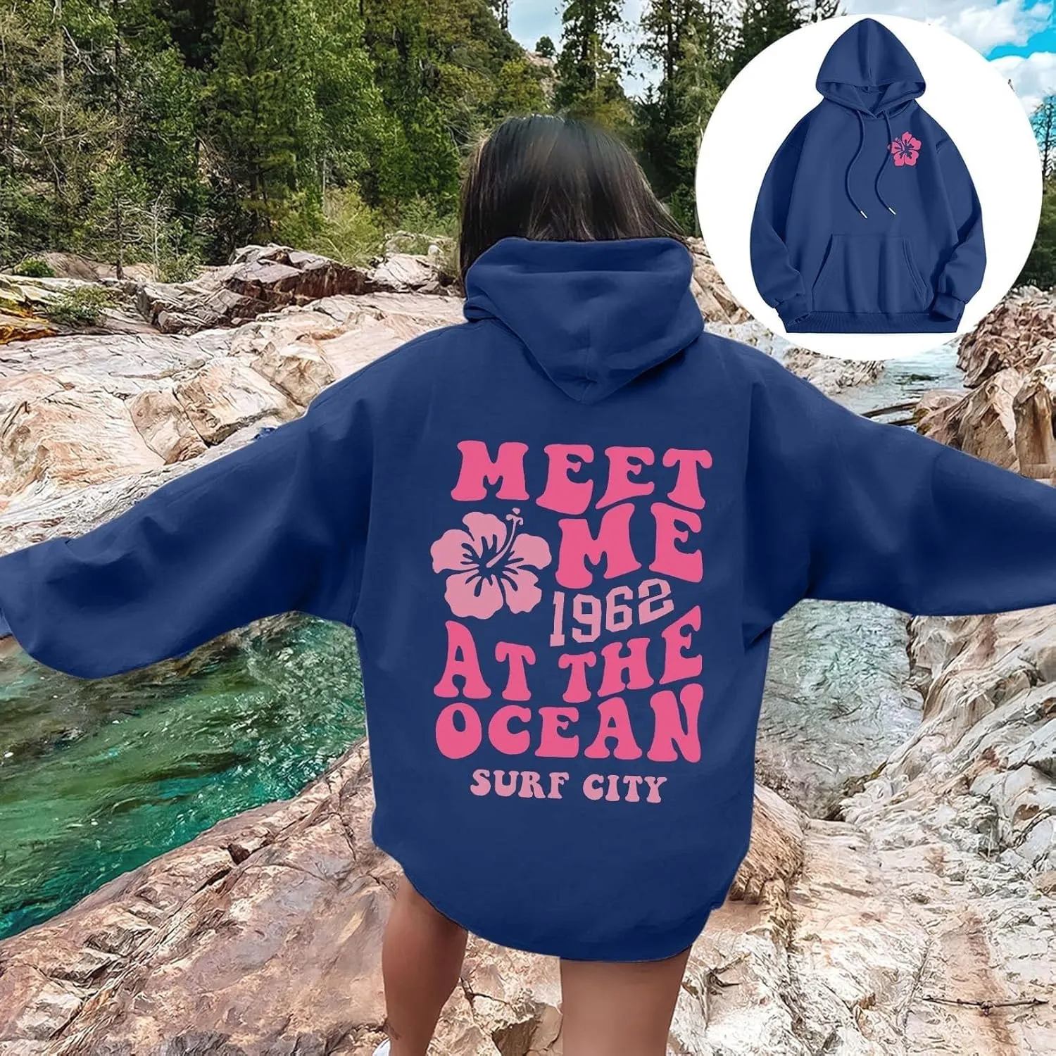 Oversized Sweatshirt For Women,Womens Oversized Letter Print Sweatshirts Casual Long Sleeve Pullover With Pockets