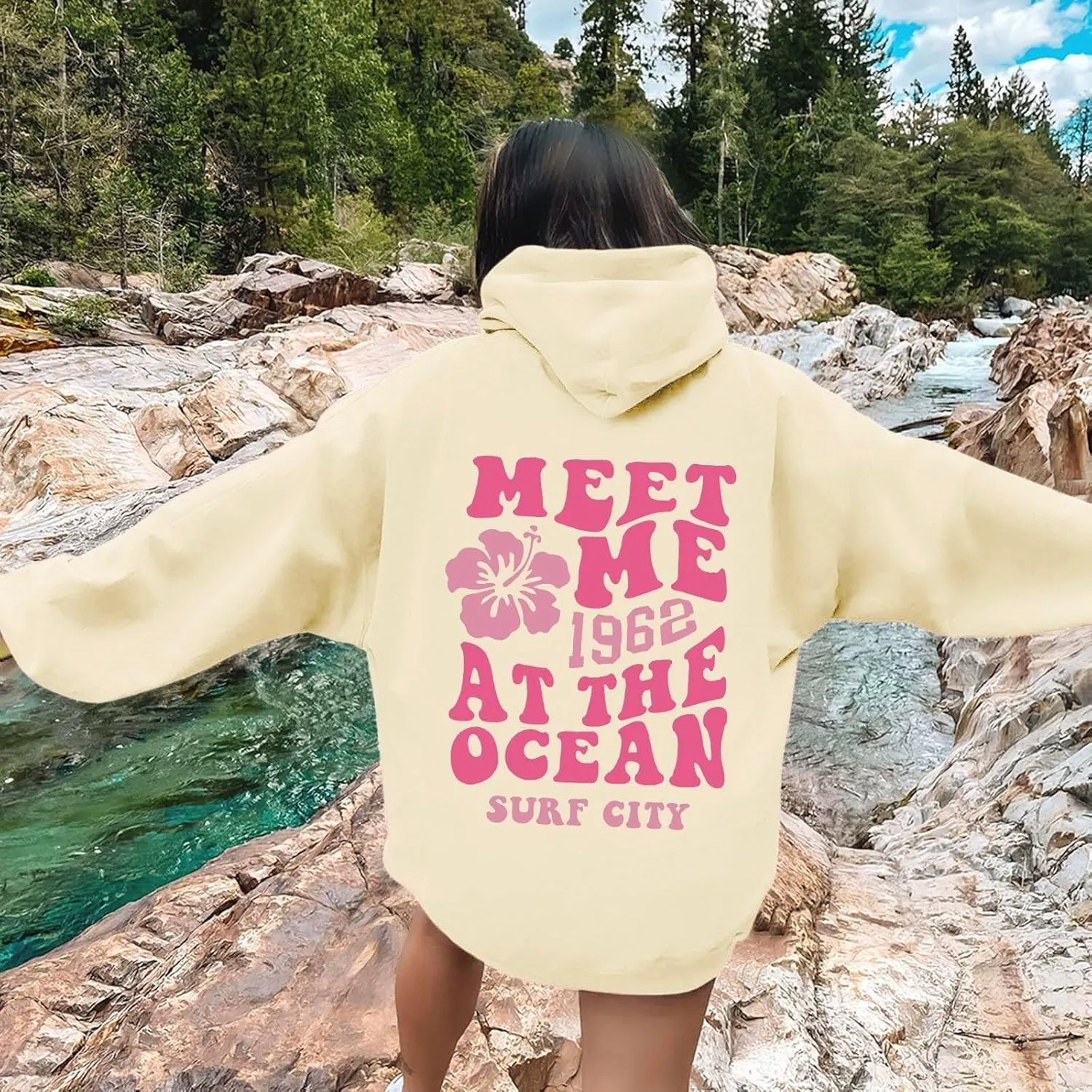 Oversized Sweatshirt For Women,Womens Oversized Letter Print Sweatshirts Casual Long Sleeve Pullover With Pockets