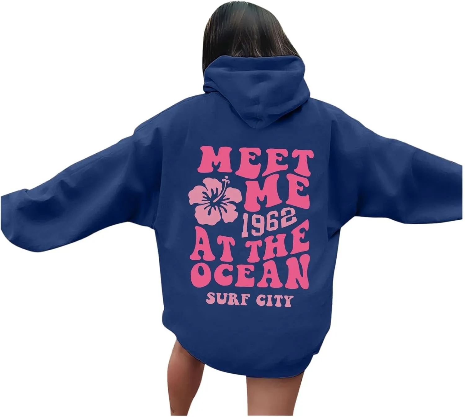 Oversized Sweatshirt For Women,Womens Oversized Letter Print Sweatshirts Casual Long Sleeve Pullover With Pockets