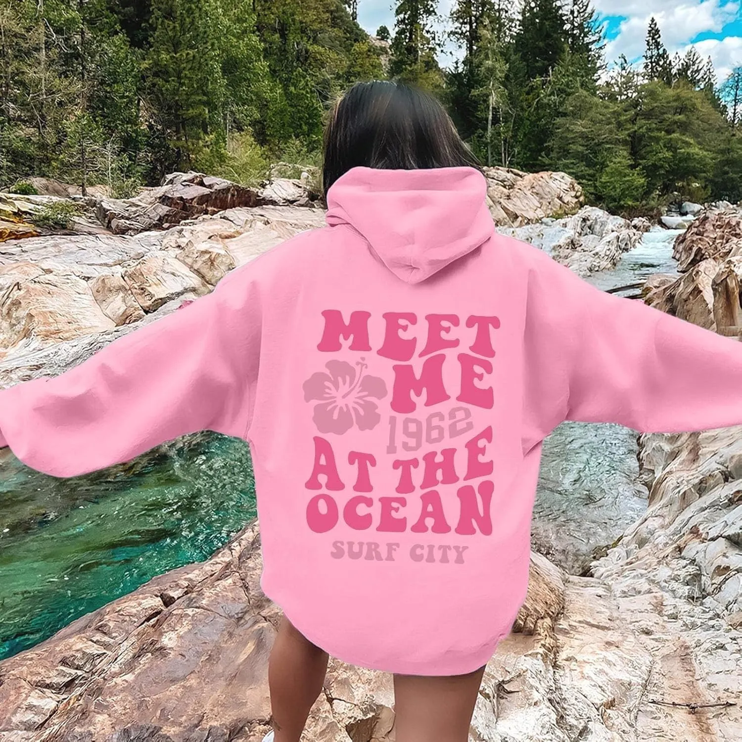 Oversized Sweatshirt For Women,Womens Oversized Letter Print Sweatshirts Casual Long Sleeve Pullover With Pockets