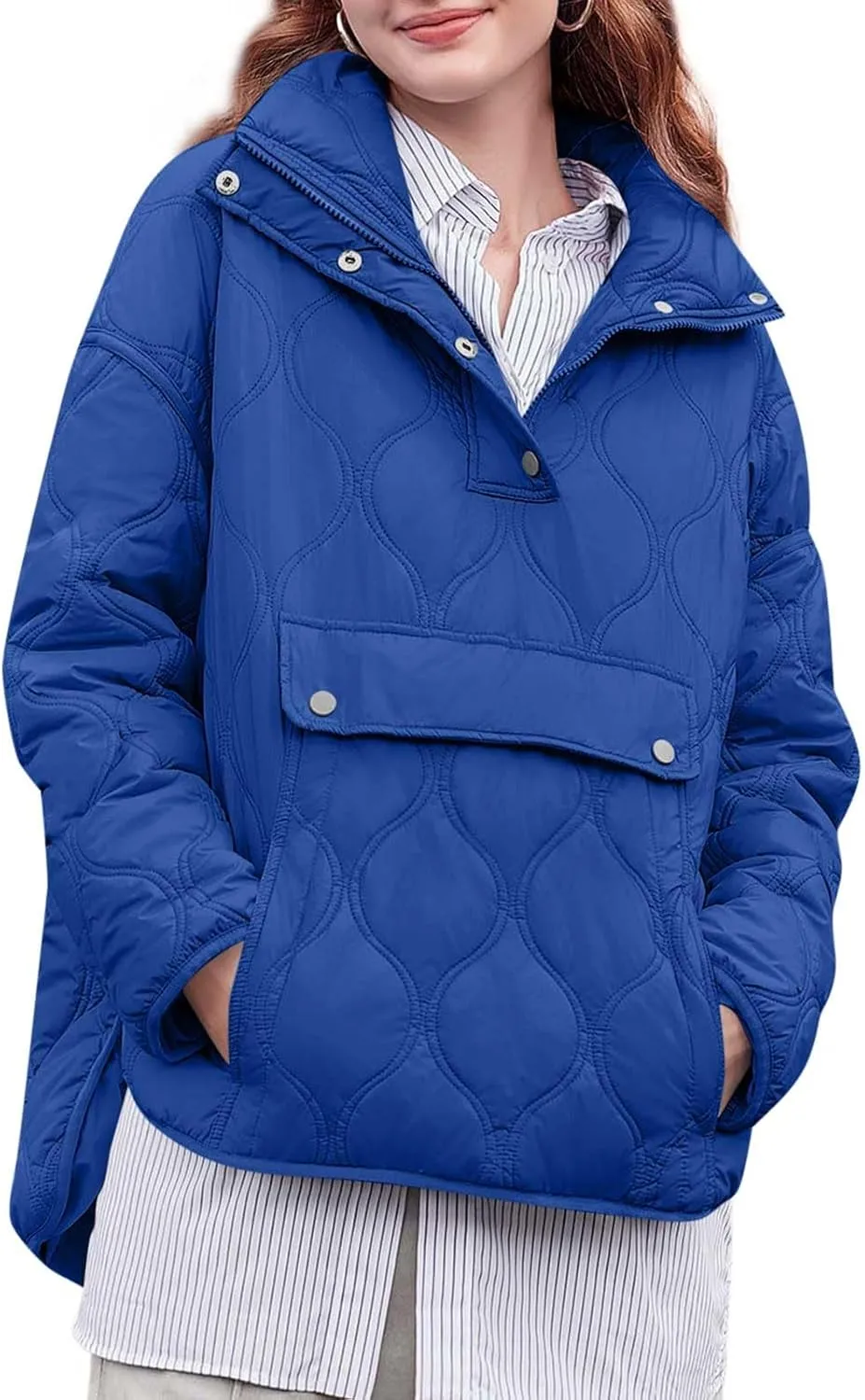 Parkas for Women Hooded Oversized Puffer Jacket Warm Thick Long Outwear 2025 Daily Casual Fashion Coat with Pocket