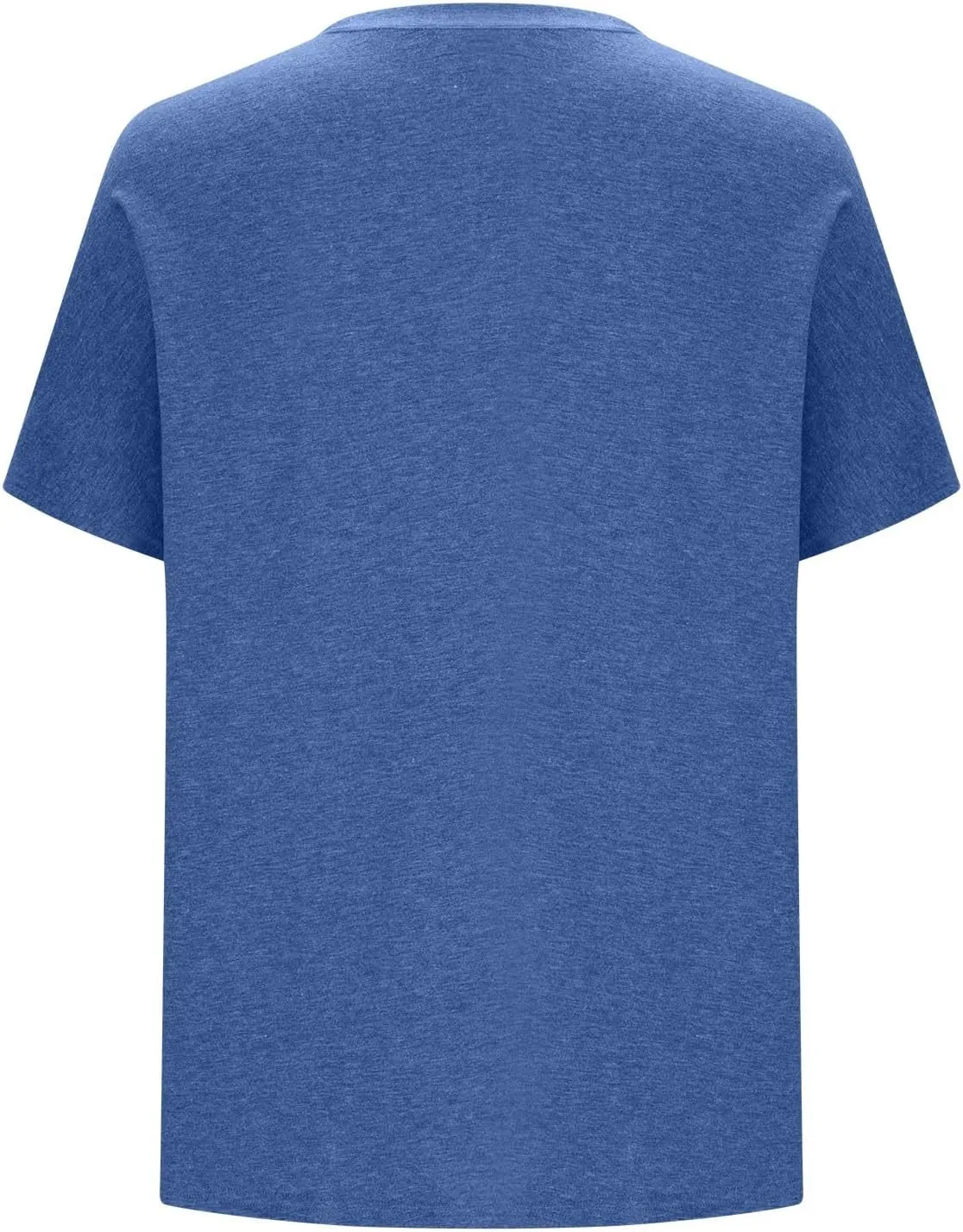 Plus Size Plain Tunic Tops for Women Summer Short Sleeve Crewneck Oversized T Shirt Fashion Comfy Casual Blouse with Pockets