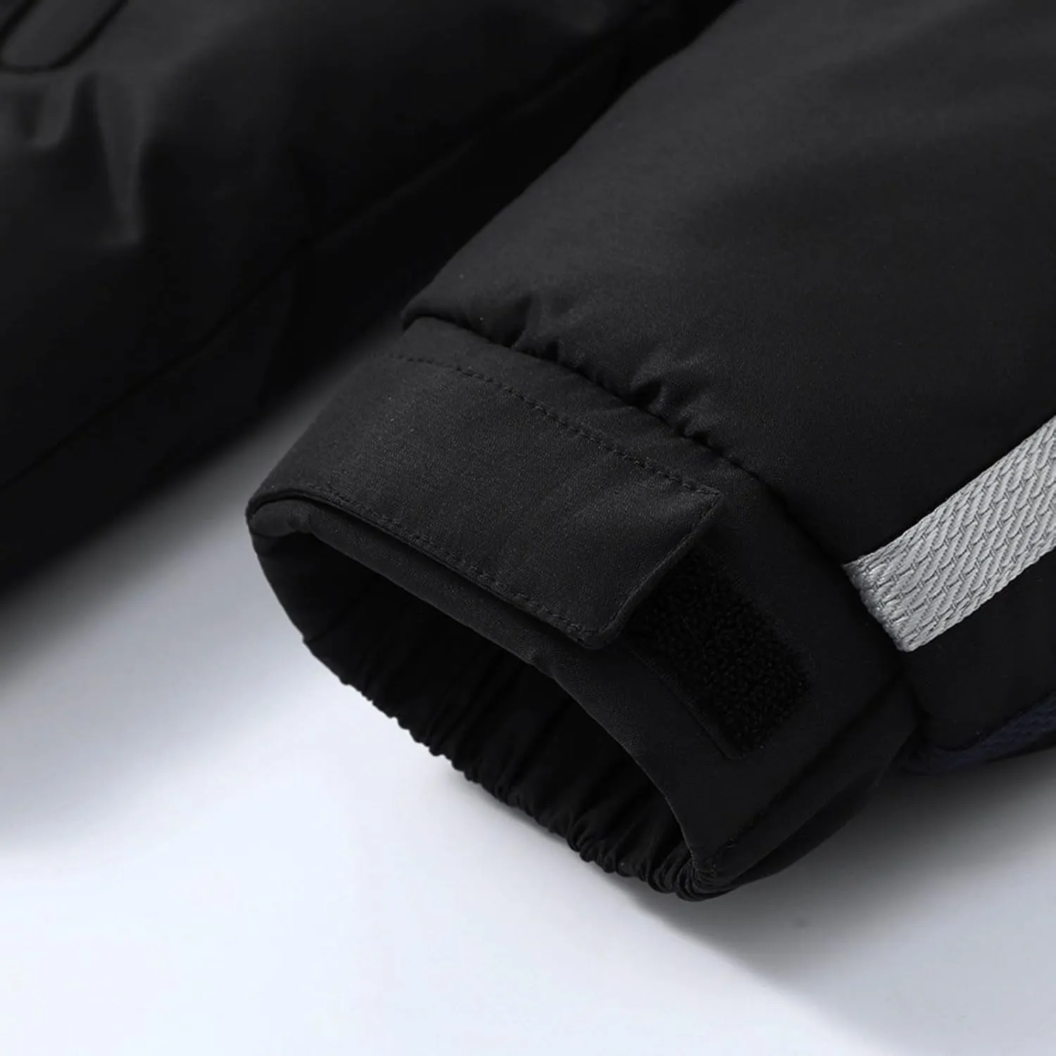 Puffer Jacket Men Thick Down Jacket Warm Winter Hooded Coat Zip up Padded Coat Quilted Insulated Jacket Thermal Outwear