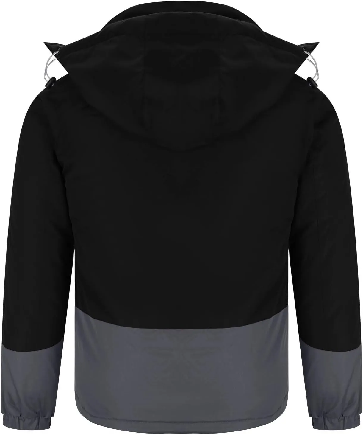 Puffer Jacket Men Thick Down Jacket Warm Winter Hooded Coat Zip up Padded Coat Quilted Insulated Jacket Thermal Outwear