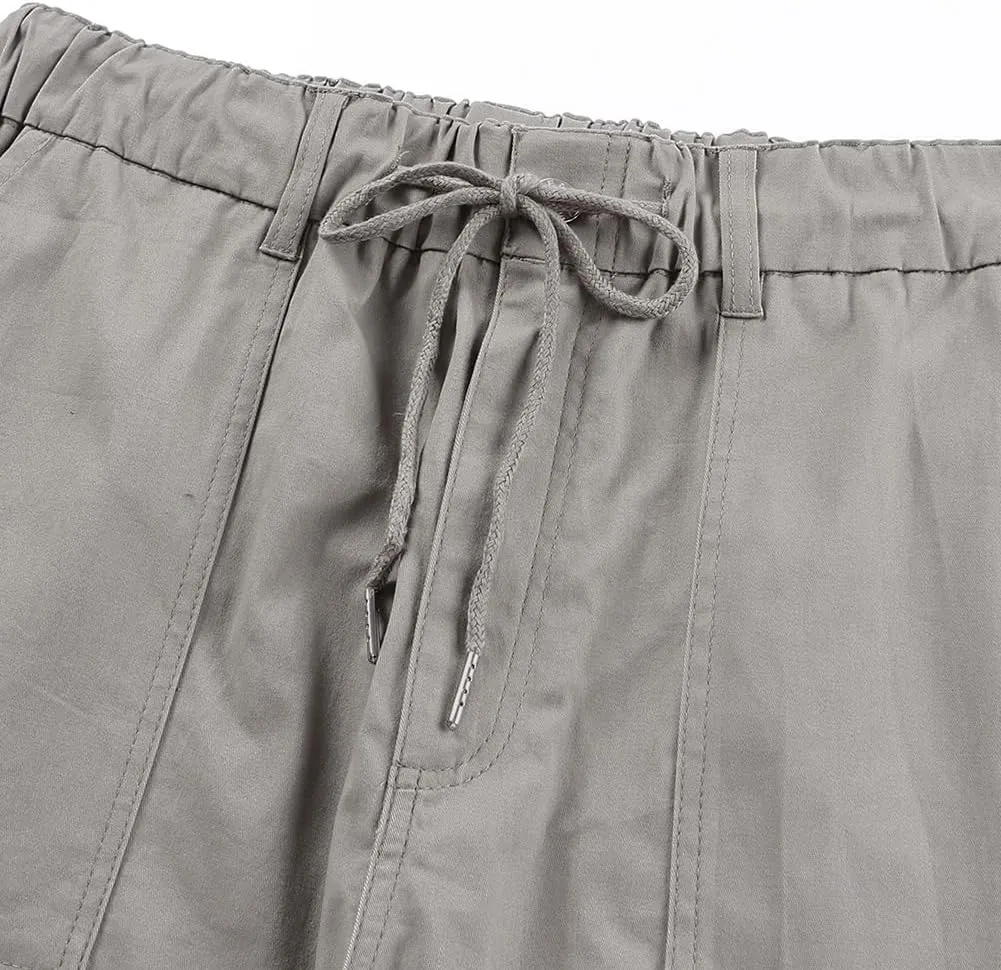 SELINK Pants for Women Casual Solid High Waist Pants Daily Trousers