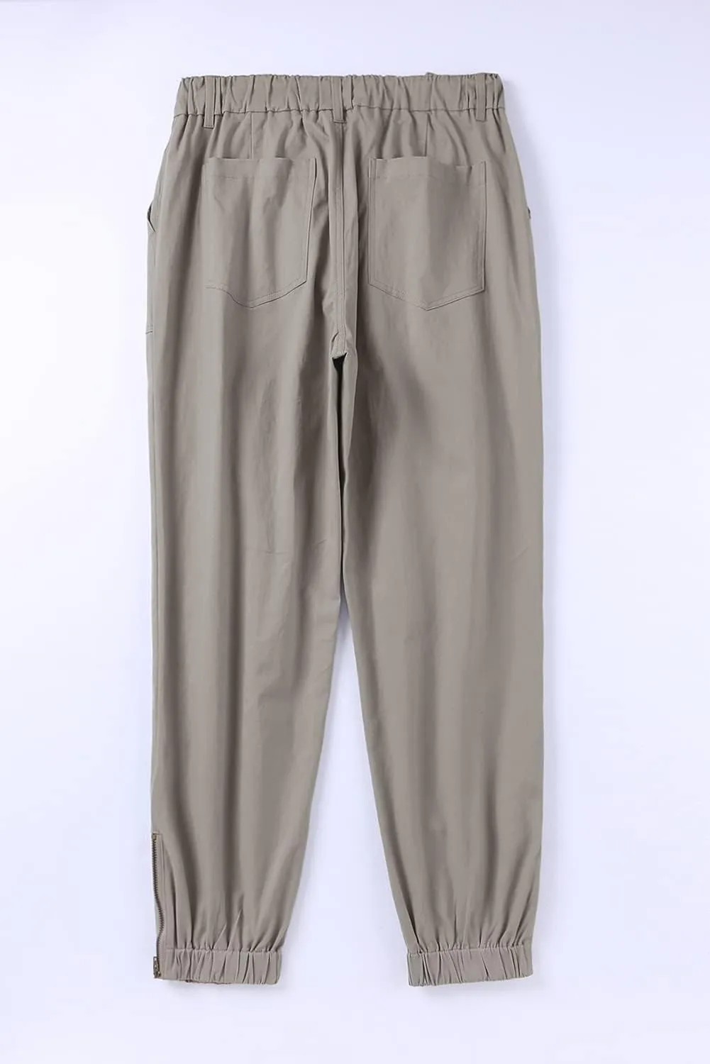 SELINK Pants for Women Casual Solid High Waist Pants Daily Trousers