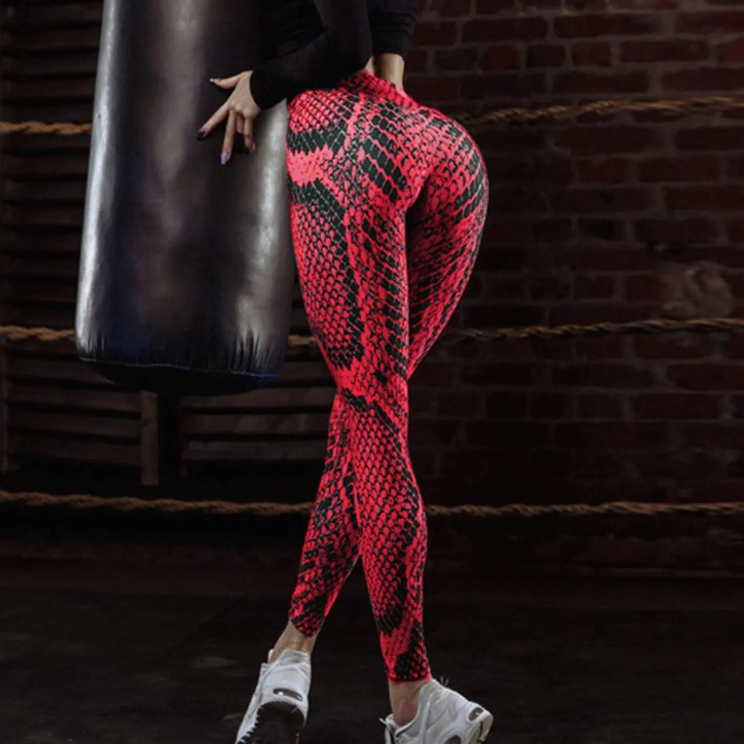 Sexy Leggings for Women High Waist Yoga Pants, Scrunch Butt Lifting Elastic Tights Lace Sexy High Waist Trousers