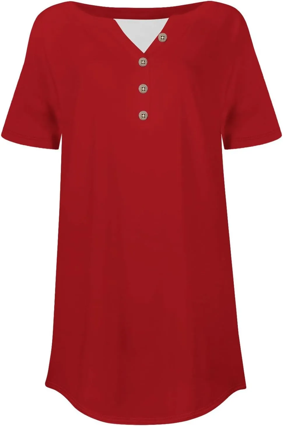 SHAOBGE Summer Tops for Women 2025 Vacation Trendy V Neck Boho Short Sleeve Shirts Casual Loose Comfy Tunics