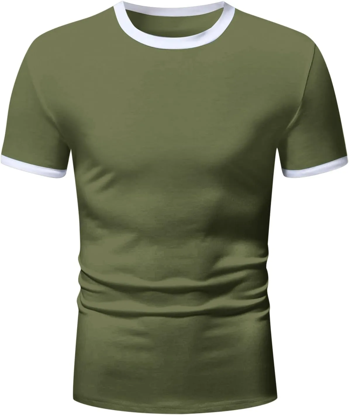 Shirt for Men Casual Short Sleeve Crew Neck Lightweight Regular Fit Workout Tees True Comfort Trendy Tops